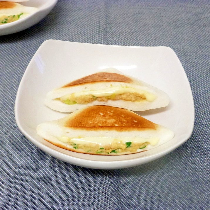 はんぺんの鮭チーズサンド